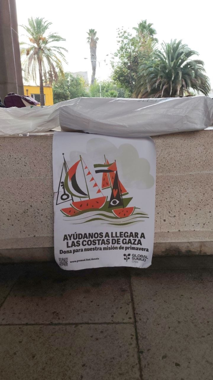 Repartición de afiches en Gam